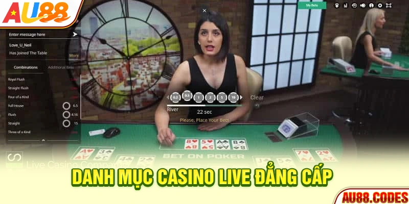 Danh mục Casino live đẳng cấp